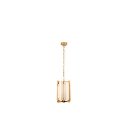 4 Light Pendant, Distressed Gold