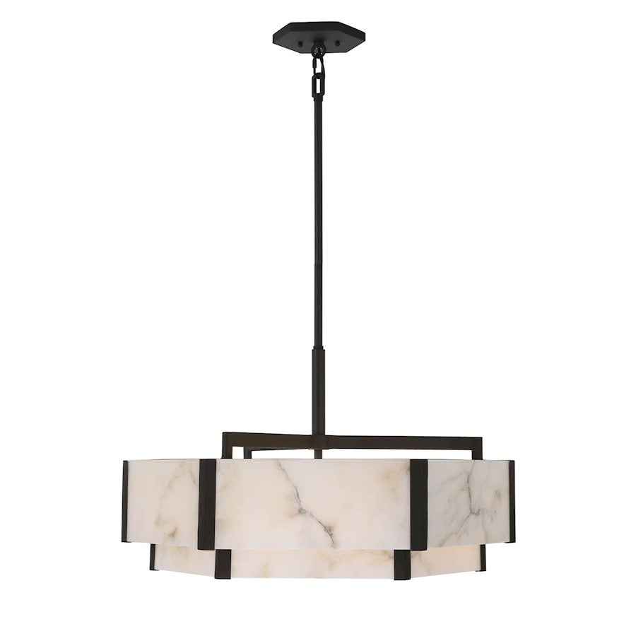 Savoy House Orleans 6 Light Pendant, Black Cashmere - 7-2333-6-50