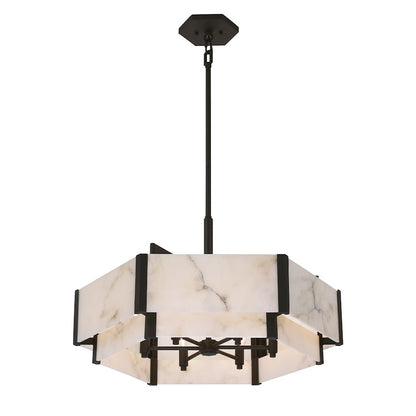 Savoy House Orleans 6 Light Pendant, Black Cashmere