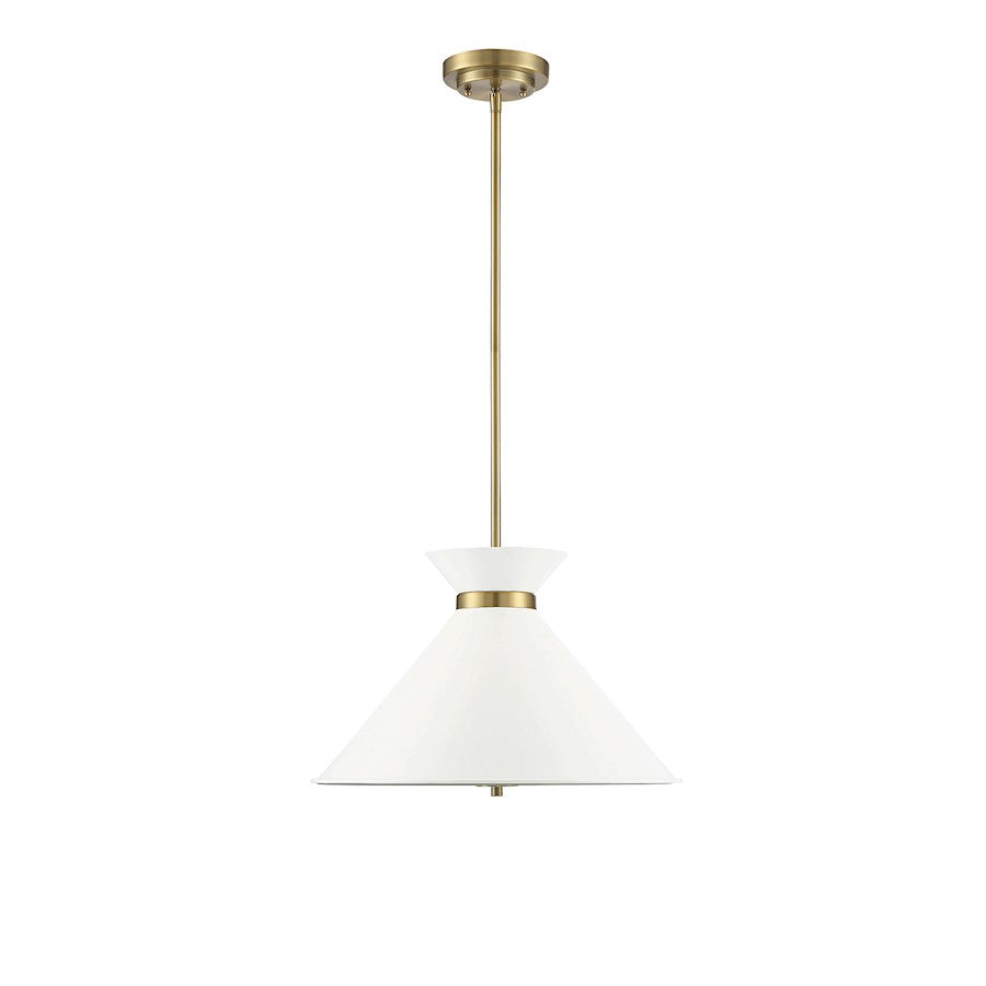 3 Light Pendant, White