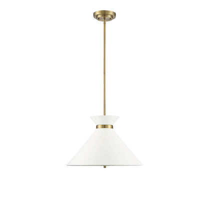 3 Light Pendant, White