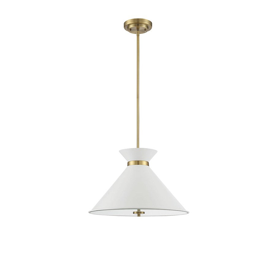 3 Light Pendant, Matte Black