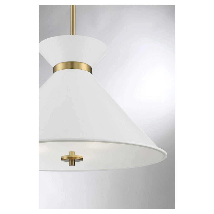 3 Light Pendant, Matte Black