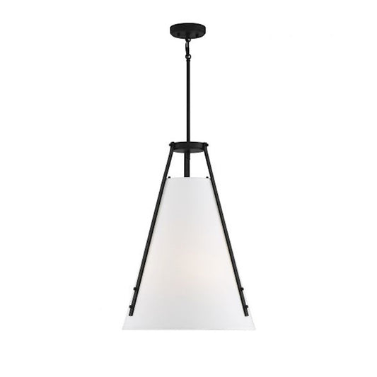 4 Light Pendant, Matte Black