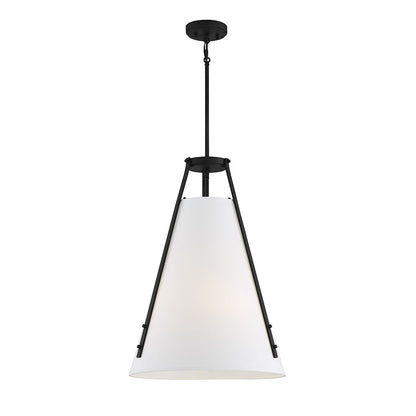 4 Light Pendant, Matte Black