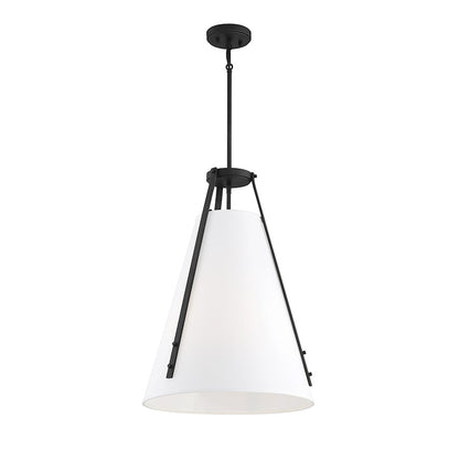 4 Light Pendant, Matte Black