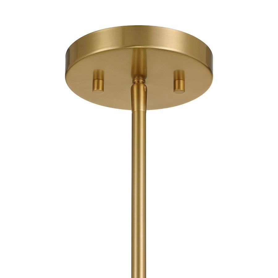Savoy House Aquitane 4 Light Pendant, Warm Brass