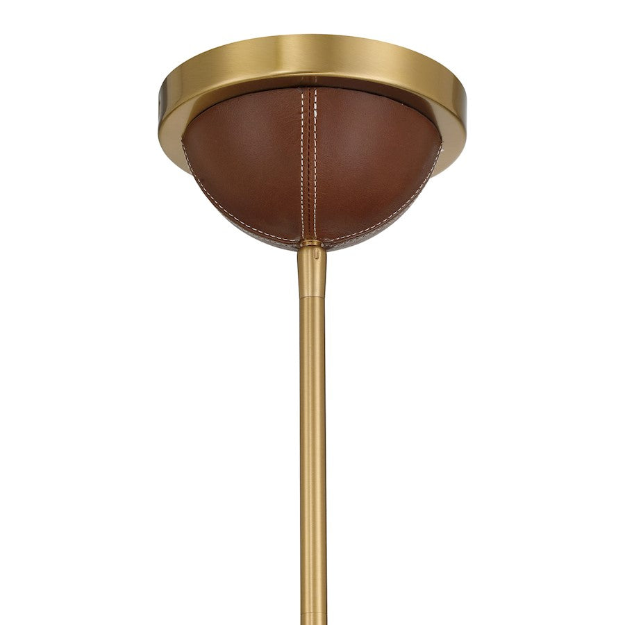 Savoy House Atherton 5 Light Pendant, Warm Brass