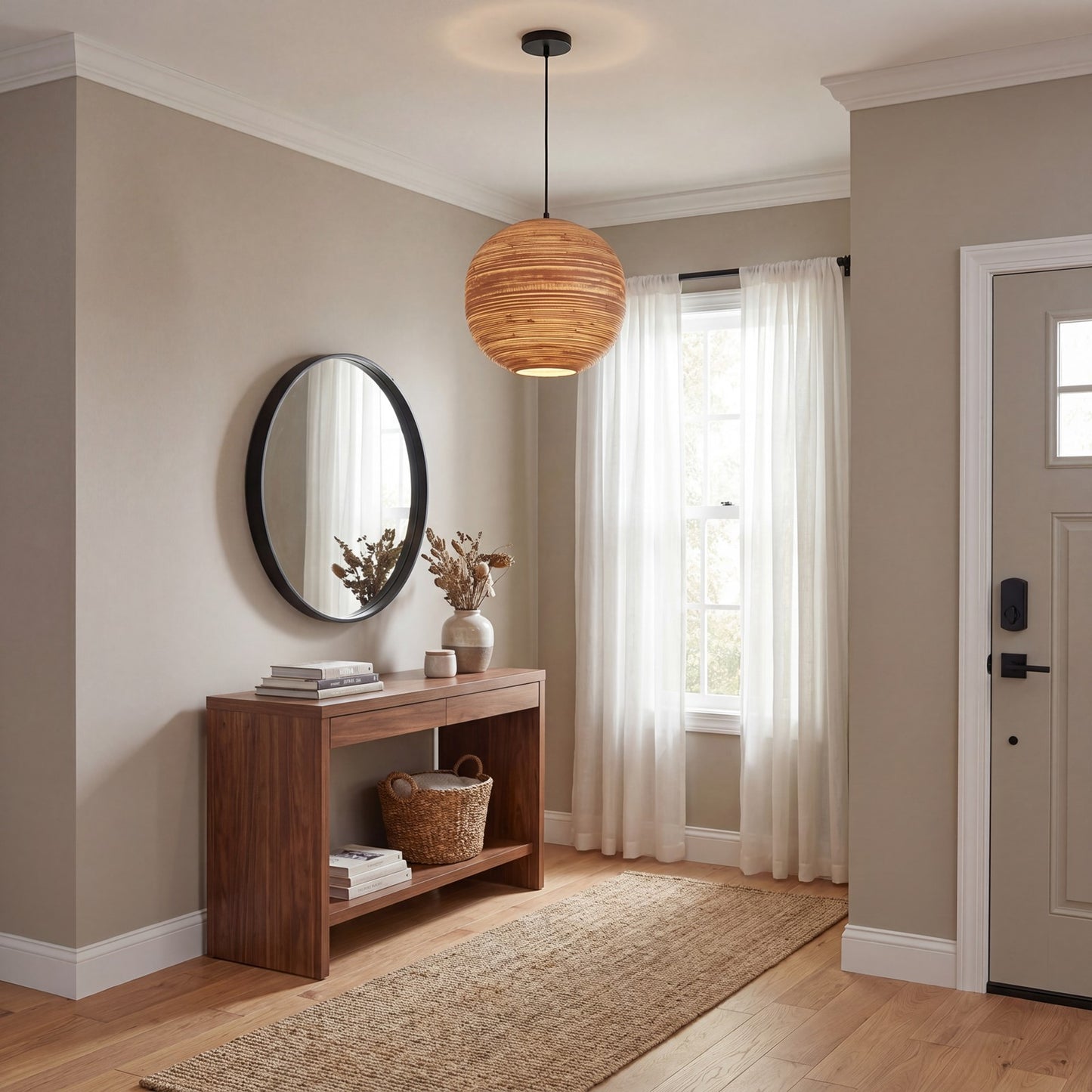 Savoy House Pharr 1 Lt Pendant, Spun, Matte Black