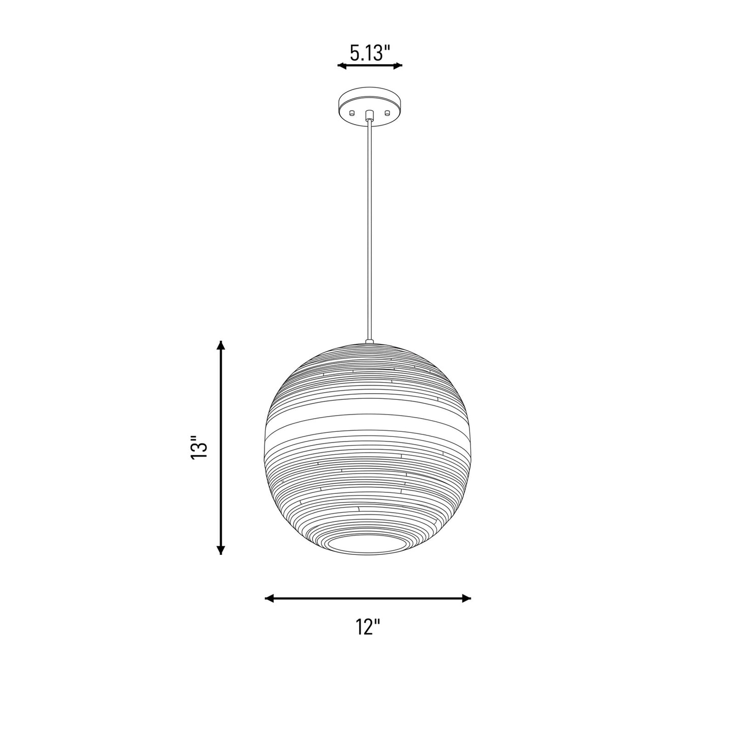 Savoy House Pharr 1 Lt Pendant, Spun, Matte Black