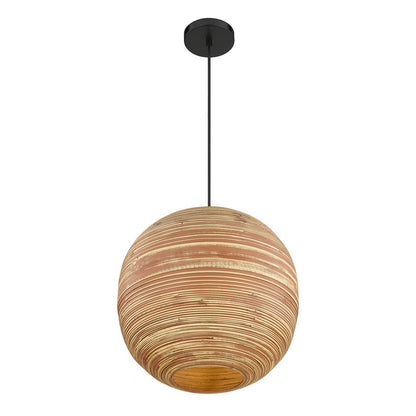 Savoy House Pharr 1 Lt Pendant, Spun, Matte Black