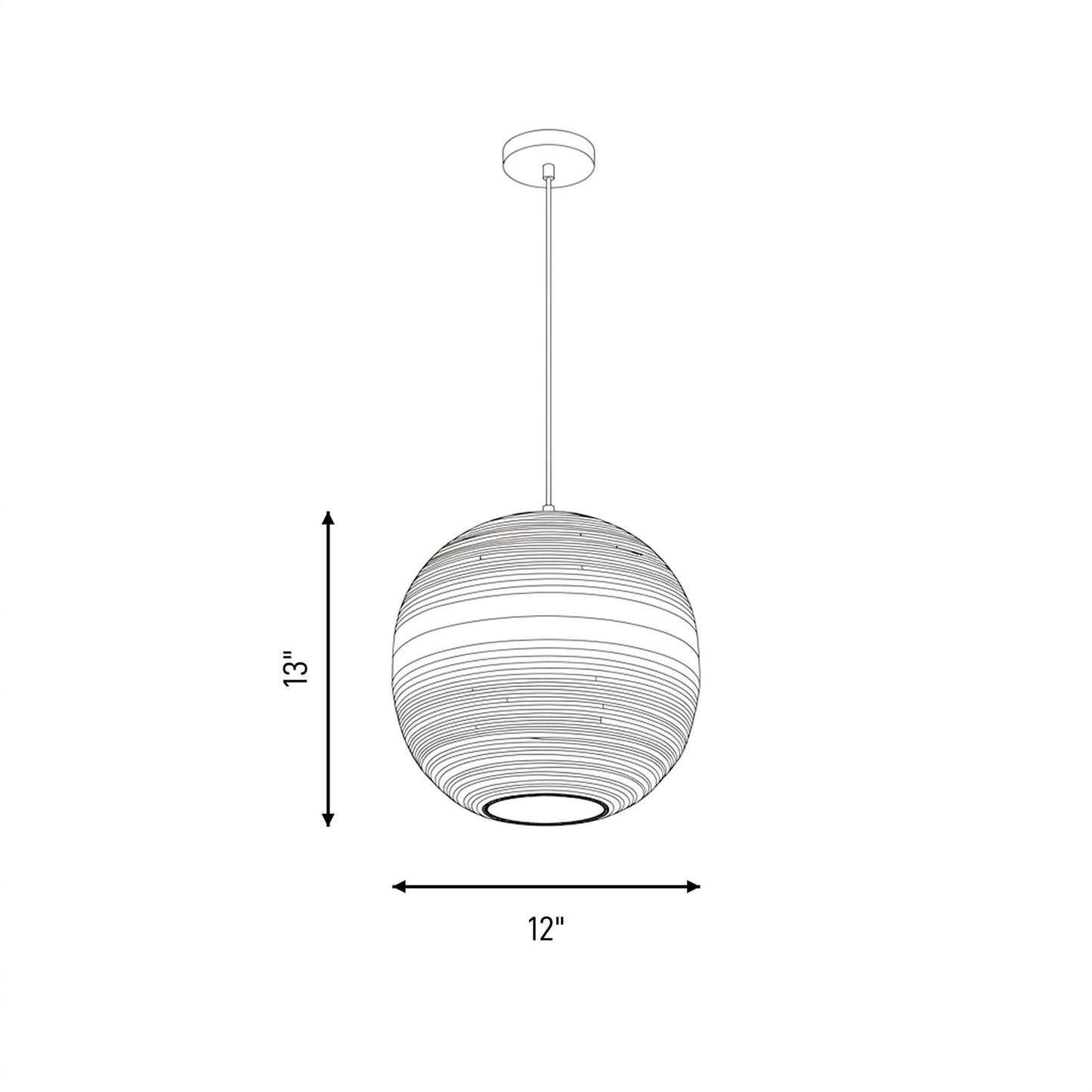 Savoy House Pharr 1 Lt Pendant, Spun, Matte Black
