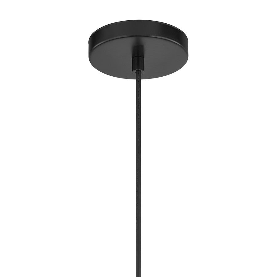 Savoy House Pharr 1 Lt Pendant, Spun, Matte Black