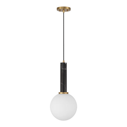 1 Light Pendant, Black Marble