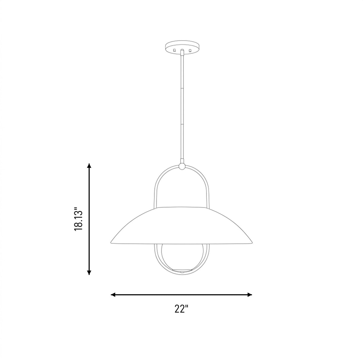 Savoy House Lehigh 1 Lt Pendant, White Opal, Warm Brass