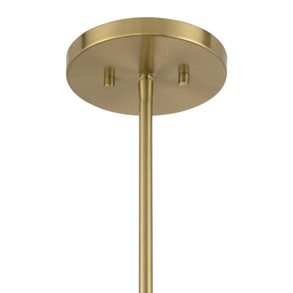 Savoy House Lehigh 1 Lt Pendant, White Opal, Warm Brass