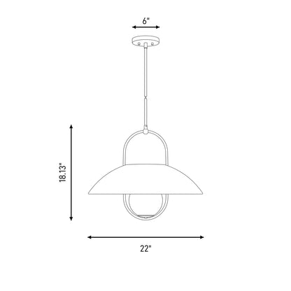 Savoy House Lehigh 1 Lt Pendant, White Opal, Matte Black