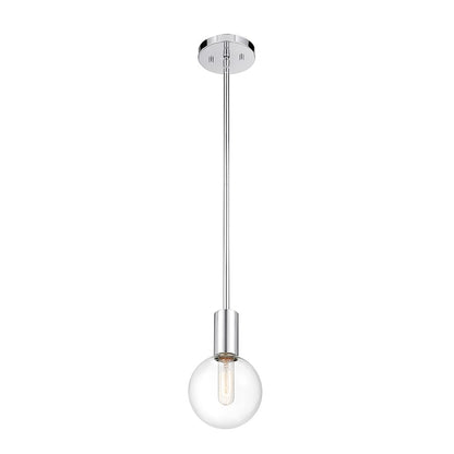 1 Light Mini Pendant, Chrome