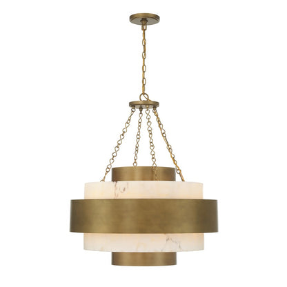 Savoy House Davenport 6 Lt Pendant, Antique Patina - 7-3091-6-339