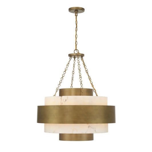 Savoy House Davenport 6 Lt Pendant, Antique Patina