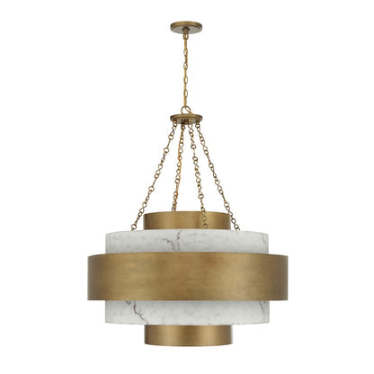 Savoy House Davenport 8 Lt Pendant, Antique Patina