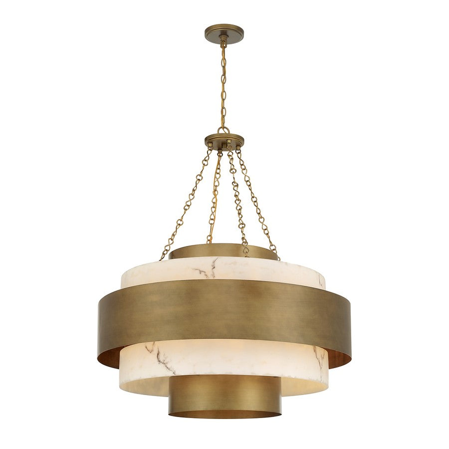 Savoy House Davenport 8 Lt Pendant, Antique Patina