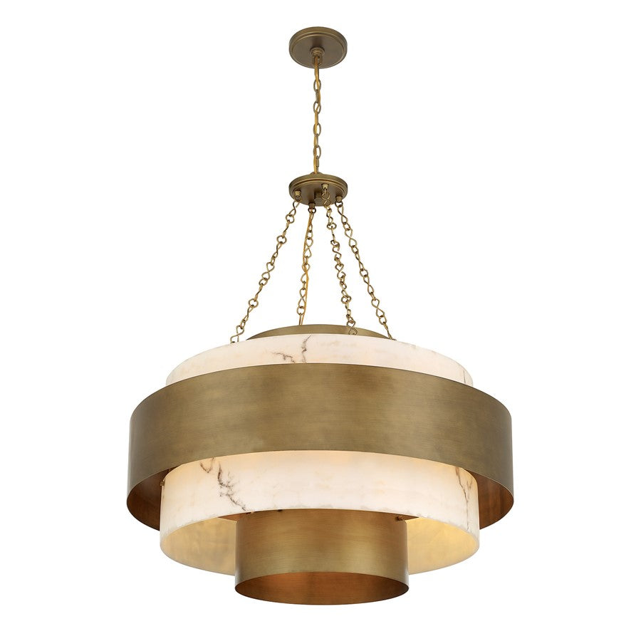 Savoy House Davenport 8 Lt Pendant, Antique Patina