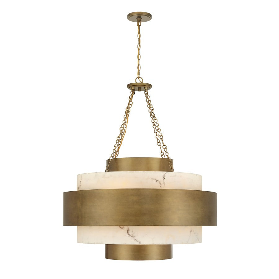 Savoy House Davenport 8 Lt Pendant, Antique Patina