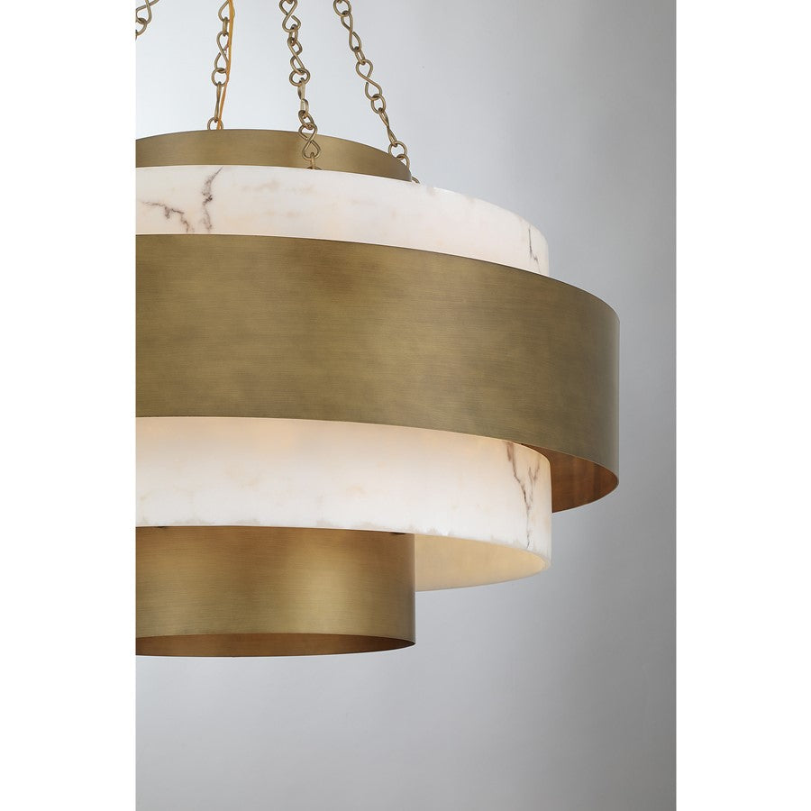 Savoy House Davenport 8 Lt Pendant, Antique Patina