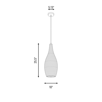 Savoy House Jean 1 Light Pendant, Natural Bamboo
