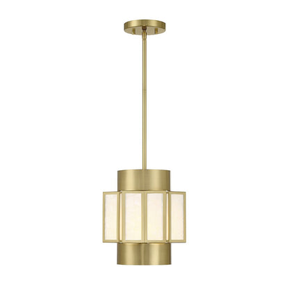 3 Light Pendant, Warm Brass