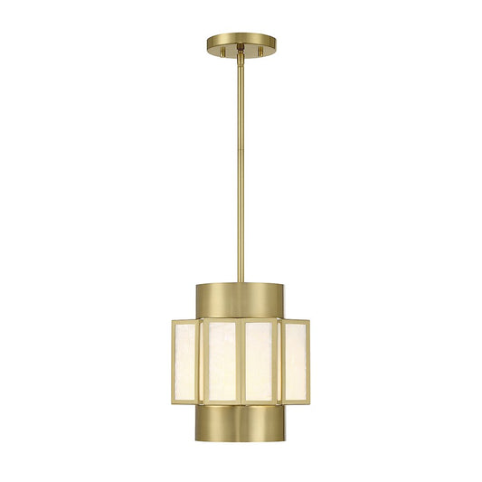 3 Light Pendant, Warm Brass