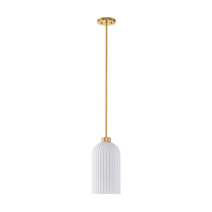 1 Light Pendant, Warm Brass