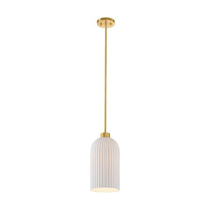 1 Light Pendant, Warm Brass
