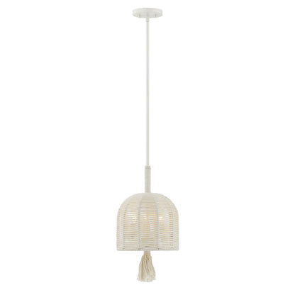 Savoy House Lunara 3 Lt Pendant, Cotton/White Cotton, Cotton