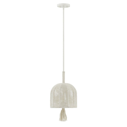 Savoy House Lunara 3 Lt Pendant, Cotton/White Cotton, Cotton