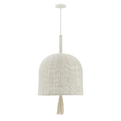 Savoy House Lunara 5 Lt Pendant, Cotton/White Cotton, Cotton