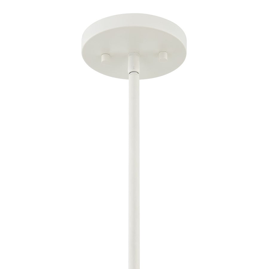 Savoy House Lunara 5 Lt Pendant, Cotton/White Cotton, Cotton