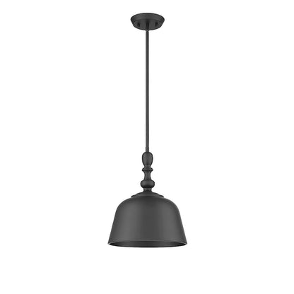 1 Light Pendant, Matte Black