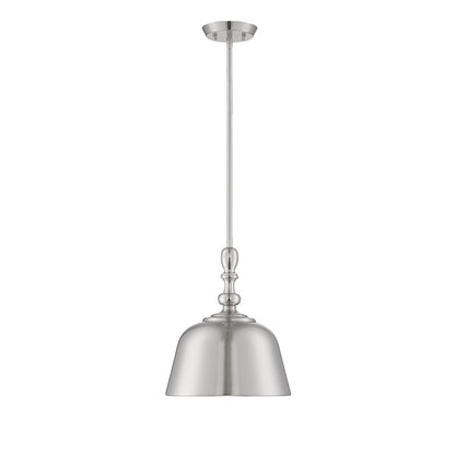 1 Light Pendant, Satin Nickel