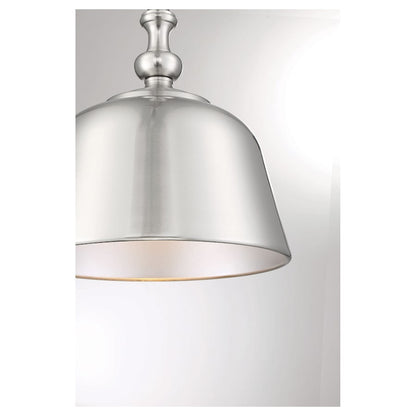 1 Light Pendant, Satin Nickel