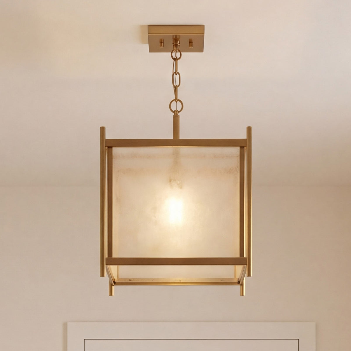 1 Light Pendant, Warm Brass
