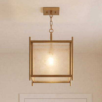 1 Light Pendant, Warm Brass