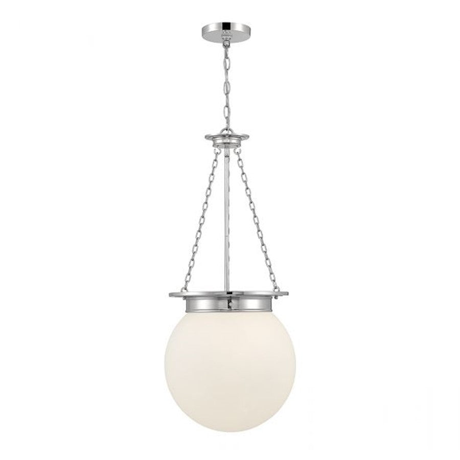 3 Light Pendant, Polished Nickel