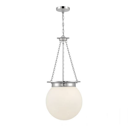 3 Light Pendant, Polished Nickel