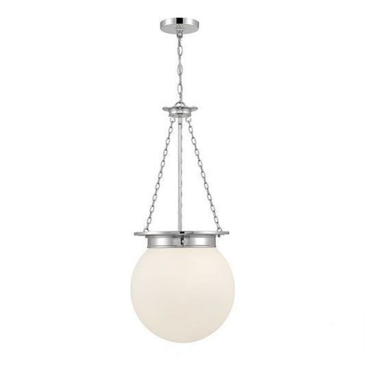 3 Light Pendant, Polished Nickel
