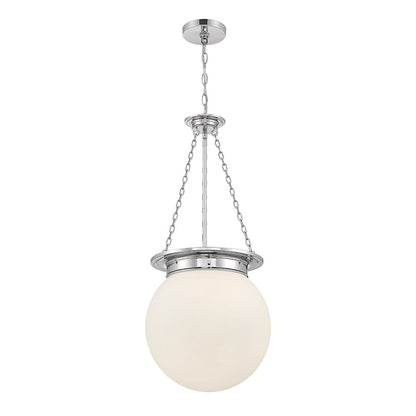3 Light Pendant, Polished Nickel