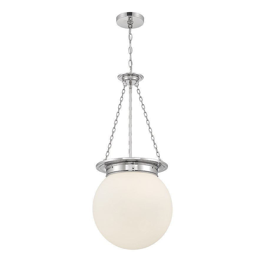 3 Light Pendant, Polished Nickel