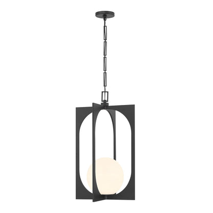 Savoy House Harding 1 Lt Pendant, White Opal, Matte Black