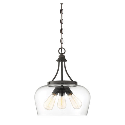 Savoy House Octave 3-Light Pendant, English Bronze - 7-4034-3-13